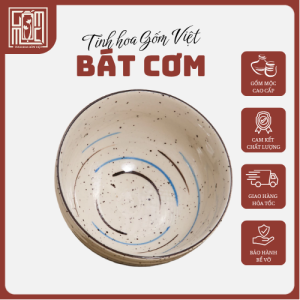 Bát Cơm Bát Tràng Men Kẻ Vảy Hỏa Biển