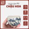 Chậu tròn bonsai mini gốm bát tràng